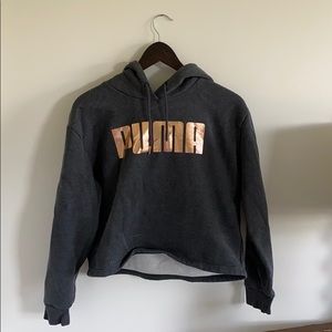 long sleeve crop top sweatshirt